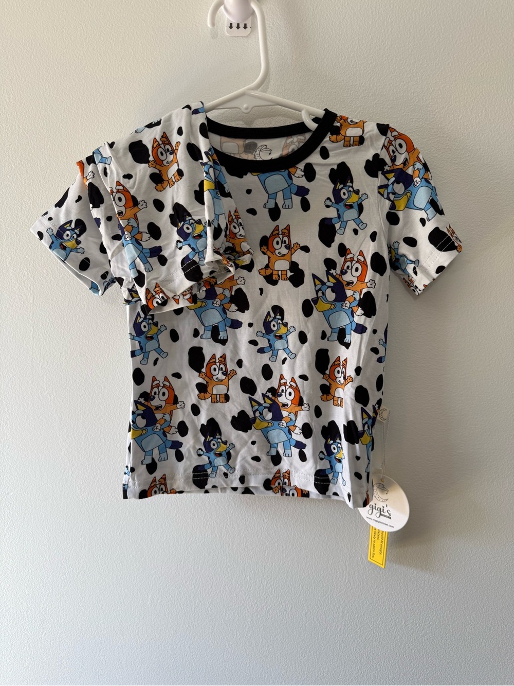 Gigi’s Closet Kids Matching Set with Bluey Print - Bamboo